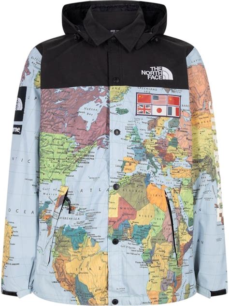 supreme north face puffer jacket replica|supreme north face jacket map.